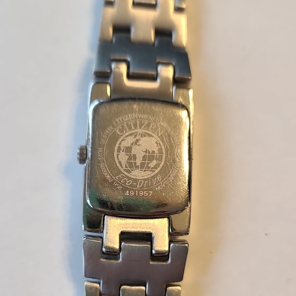 Citizen Eco-Drive Silver Watch with Black Face - Picture 2 of 8